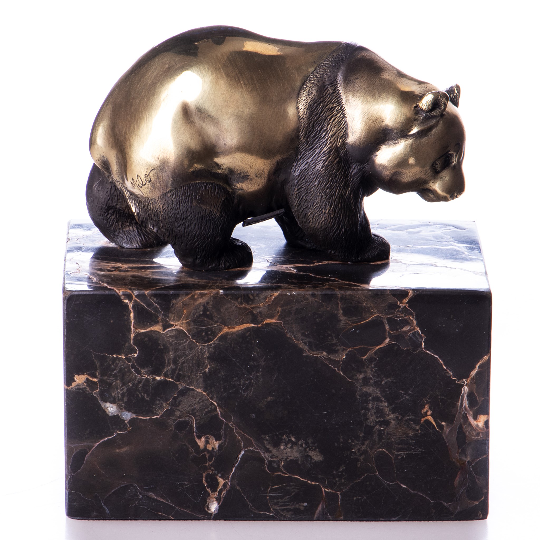 Panda - bronz szobor képe